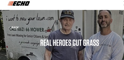 ECHO USA: "Real Heroes Cut Grass"