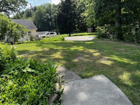 Yard photo for a volunteer request in Delton, MI.