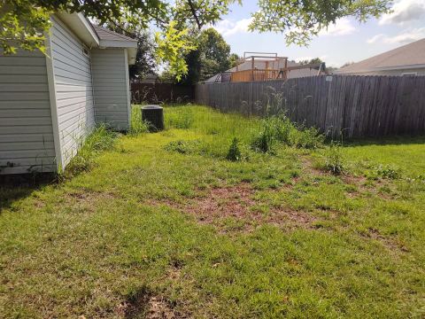 Yard photo for a volunteer request in Guyton, GA.