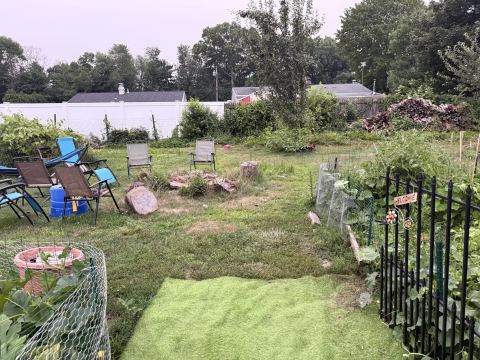 Yard photo for a volunteer request in Ansonia, CT.