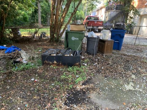 Yard photo for a volunteer request in Atlanta, GA.