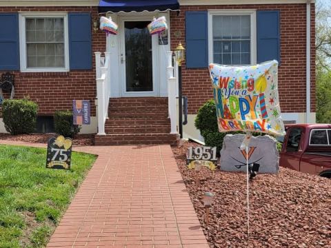 Yard photo for a volunteer request in Roanoke, VA.