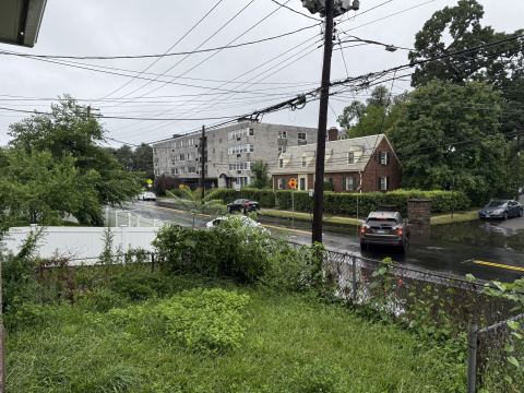 Yard photo for a volunteer request in Bridgeport, CT.