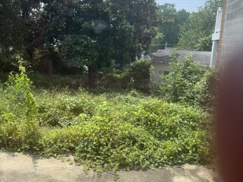 Yard photo for a volunteer request in Capitol Heights, MD.