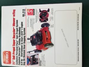 Toro 21 inch Self Propel Super Recycler Mower with bag. Aluminum deck — Push / self-propelled mower