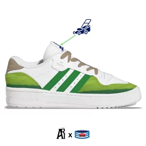 lawn stripes sneakers adidas gardening landscaping custom kicks for a cause