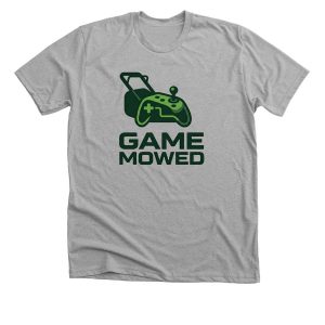 GAME MOWED Premium Unisex Tee – Streetwear Gaming Mower Logo Shirt