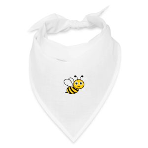 Bee Friendly pollinator design printed on a garden bandana