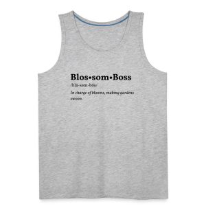 Blossom Boss design printed on a tank top
