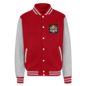 Volunstar red-white-and-blue star badge design printed on a unisex sweat jacket