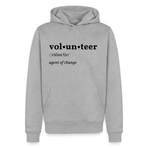 Volunteer design printed on a lawn care hoodie