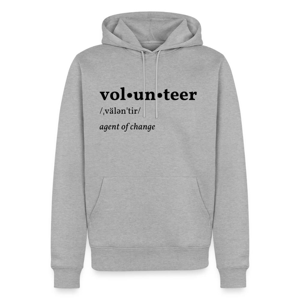 Volunteer design printed on a lawn care hoodie