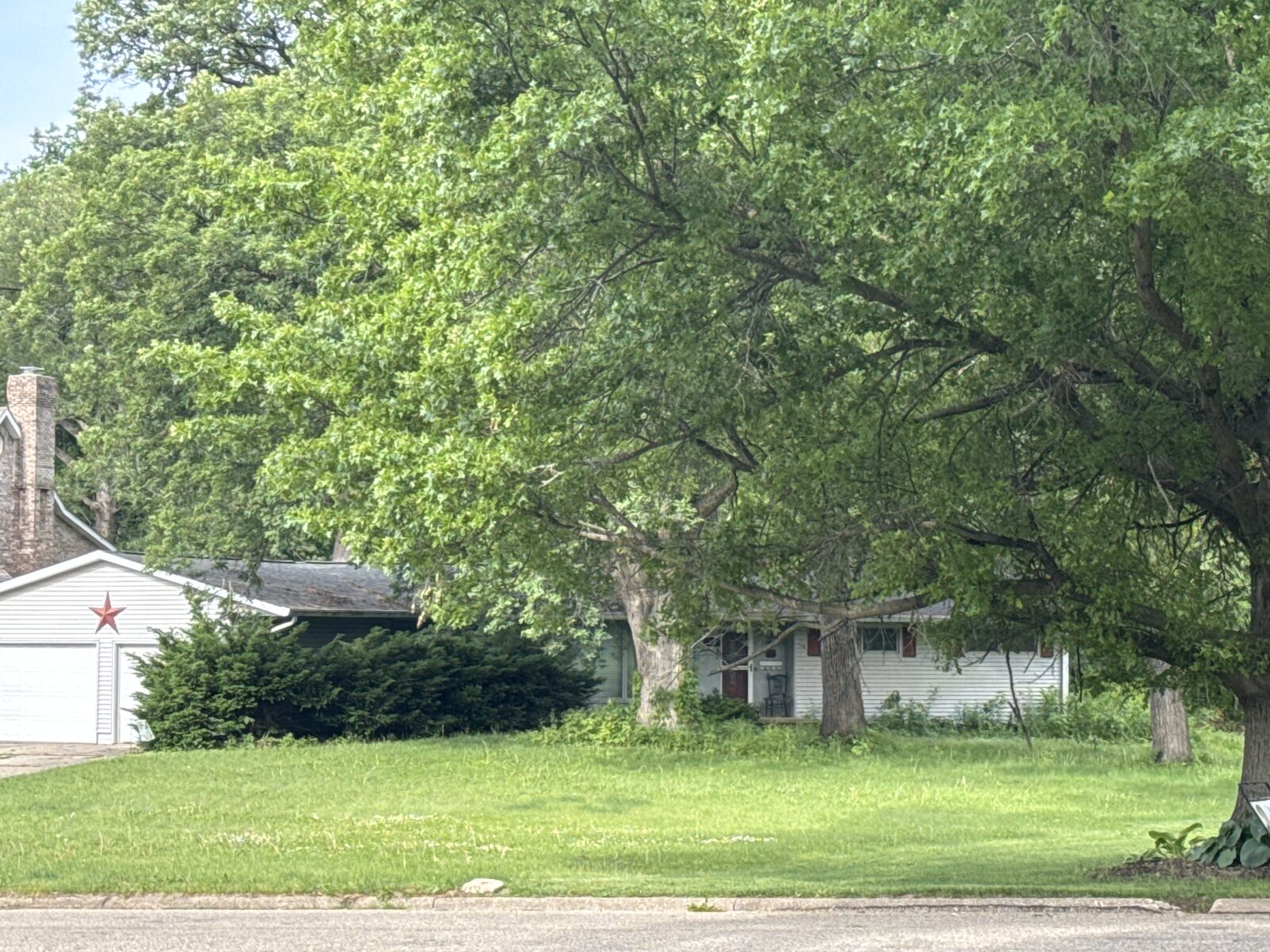 Privacy-protected yard photo submitted through Mow Notice in Geneseo, IL